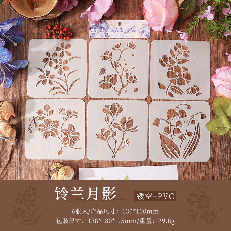 T-12 Flower stencil