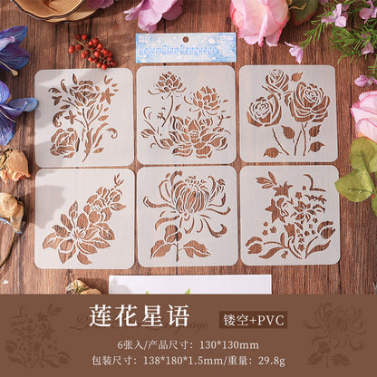 T-12 Flower stencil