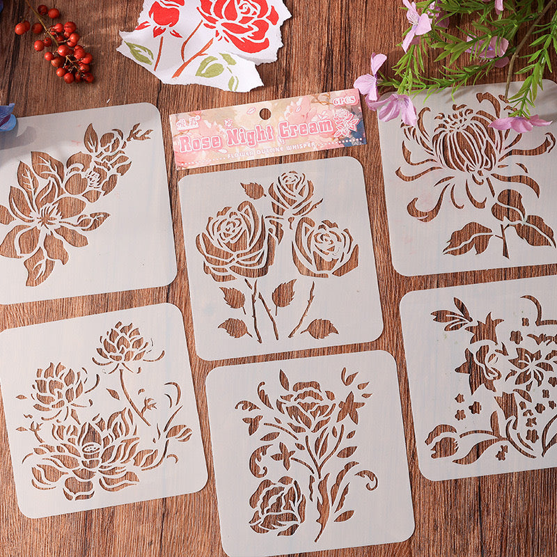 T-12 Flower stencil