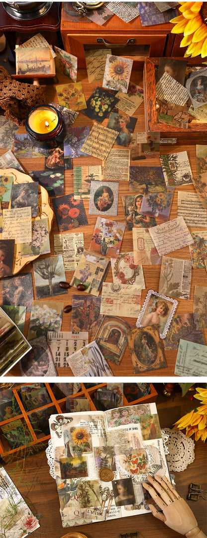 P-12 Ancient Forest Sulfuric Acid Paper Material Pack Life mini Book Series