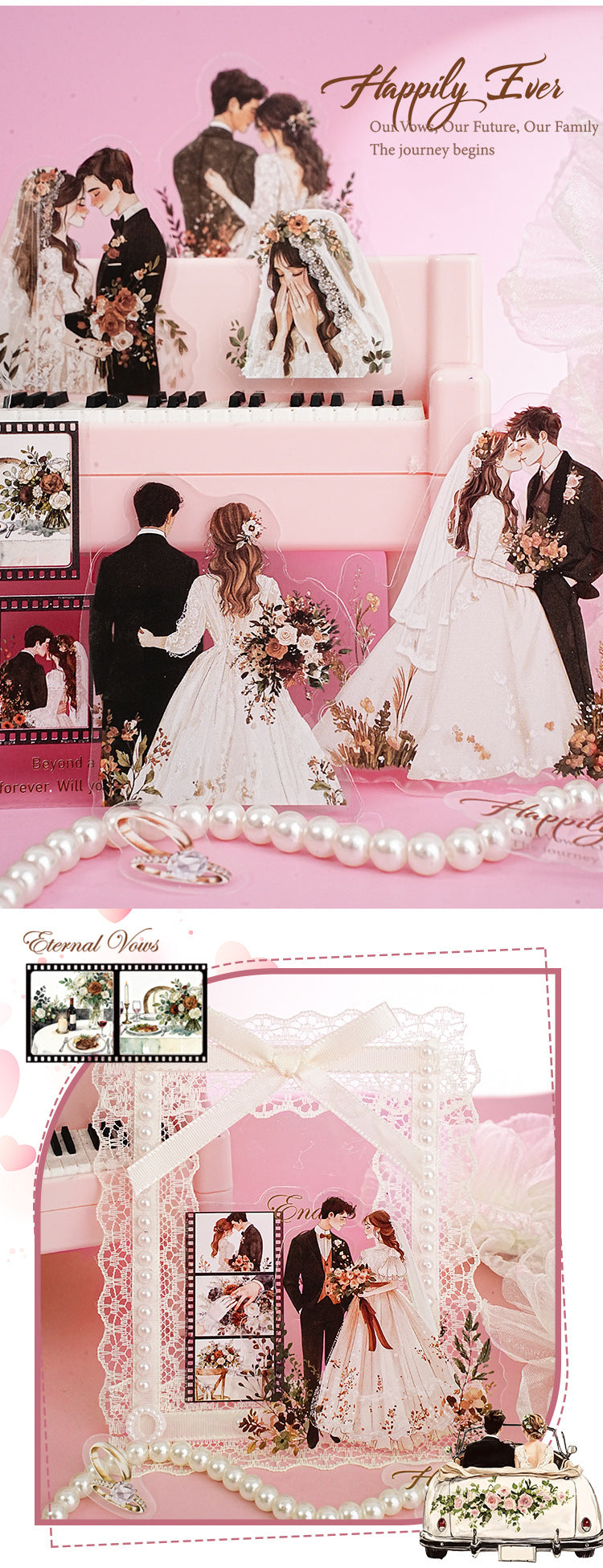 S-32  The Rest of My Life with You Series Couple Theme Sticker 6Style