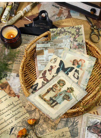 P-13 Ancient Forest American Retro Material Paper