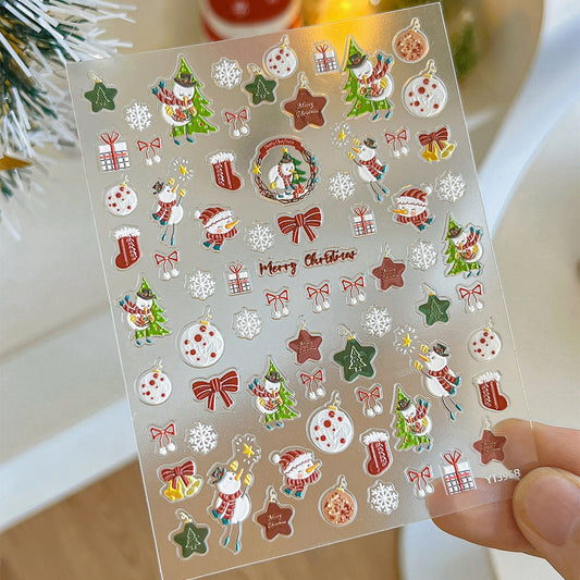 MINI-14 Super Cute Christmas SnowmanStickers