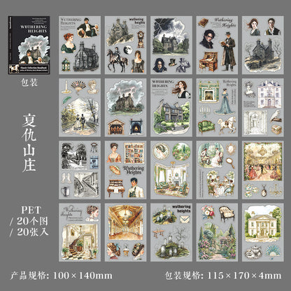 S-14 Masterpiece Collection Handbook Series Literary Story Theme Stickers 6Style