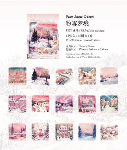 S-39  Large Size LandscapeSnow Poetry Series Winter Snow Scene 6Style