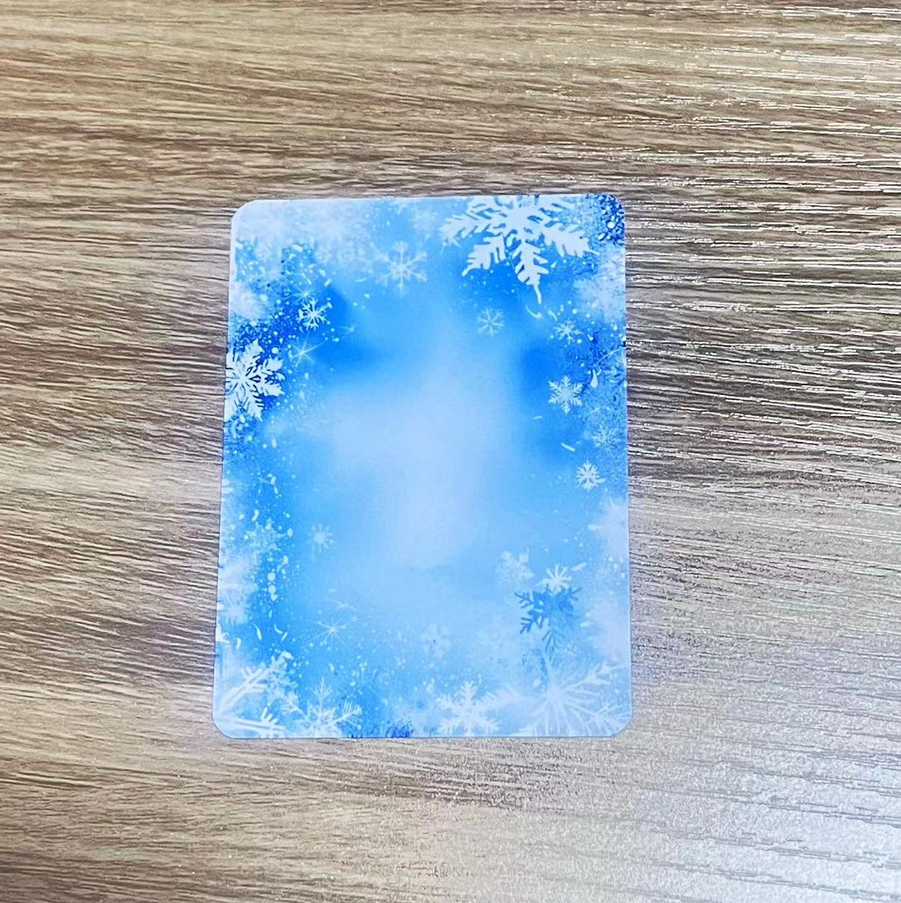 A-6 Snowflake background ATC card 20 pieces(2.5*3.5 inch)