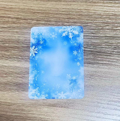 A-6 Snowflake background ATC card 20 pieces(2.5*3.5 inch)