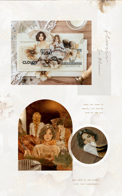 S-38  Flower Encounter Series Scenery Sticker