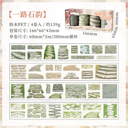 S-35Boxed Tape Set Impressions of Ancient Roads Series Scenery Stickers