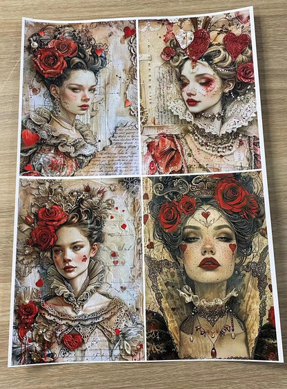 P-2Evil Queen Paper A4 size 9 pieces color laser paper
