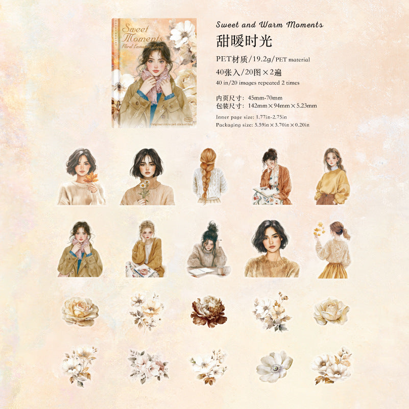 S-38  Flower Encounter Series Scenery Sticker