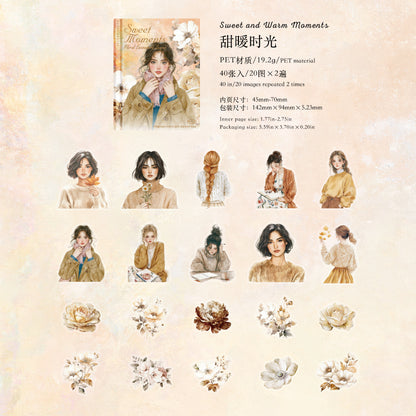 S-38  Flower Encounter Series Scenery Sticker