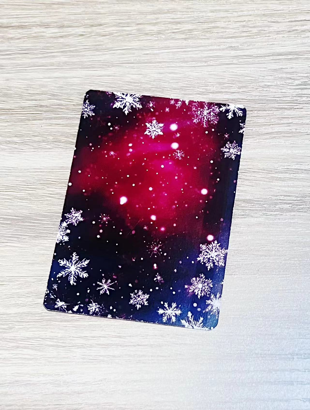 A-6 Snowflake background ATC card 20 pieces(2.5*3.5 inch)