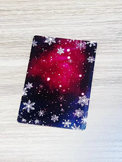 A-6 Snowflake background ATC card 20 pieces(2.5*3.5 inch)