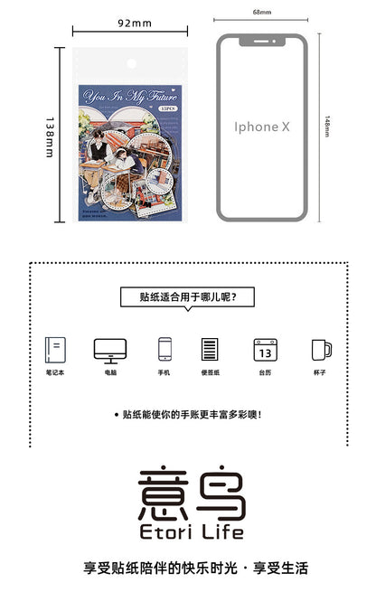 S-32  The Rest of My Life with You Series Couple Theme Sticker 6Style