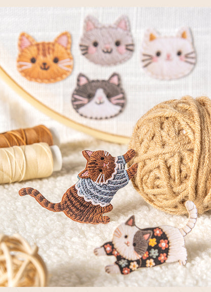 S-17 Velvet Embroidery  Keao Animal Sticker 6 Style