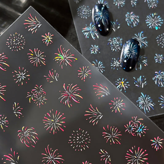 MINI-23Shell Light Gorgeous Fireworks  Stickers Splendid Fireworks New Year Hot-Selling Stickers
