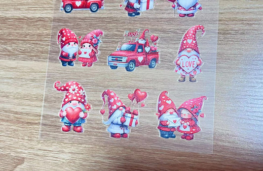 E-17 Valentine gnome 3D embossed sticker 1 piece(148*210cm)