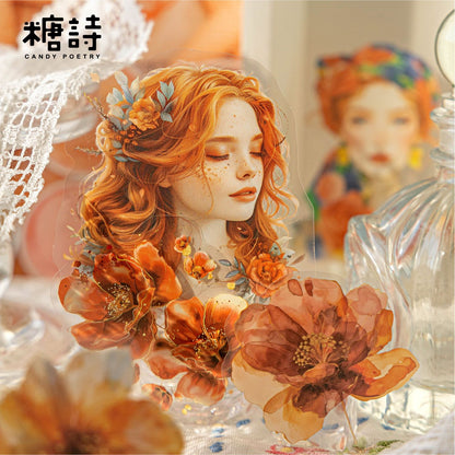 S-38  Flower Encounter Series Scenery Sticker