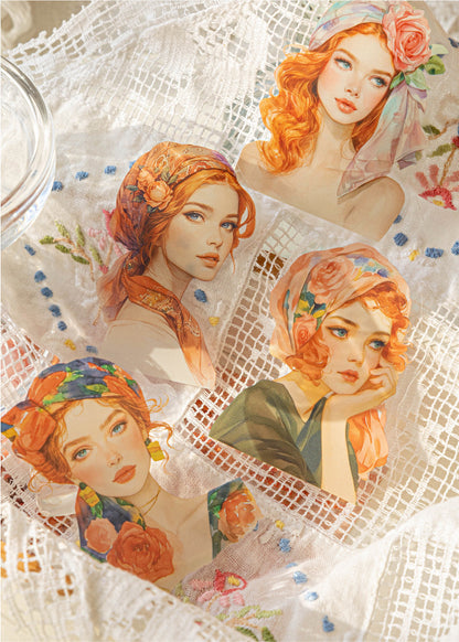 S-38  Flower Encounter Series Scenery Sticker