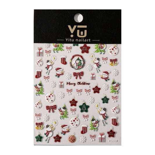 MINI-14 Super Cute Christmas SnowmanStickers
