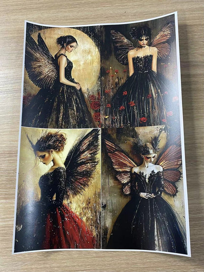 P-1 Gothic Fairy paper A4 size 5 pieces