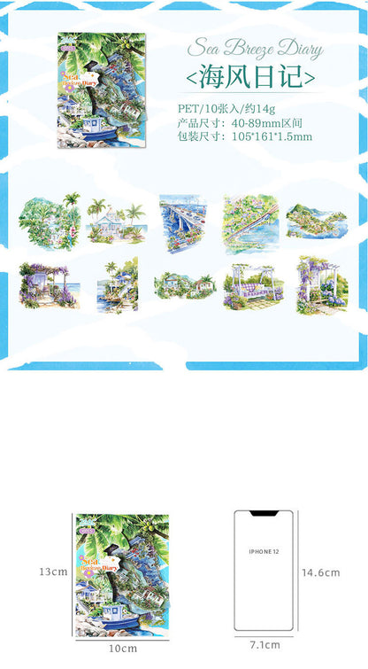 S-49  Seasonal Light Painting Series Sticker Pack 4Style