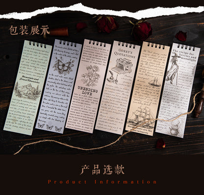P-14 Retro Theme Coil Material Book Story Essay Series 6Style