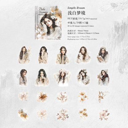 S-38  Flower Encounter Series Scenery Sticker