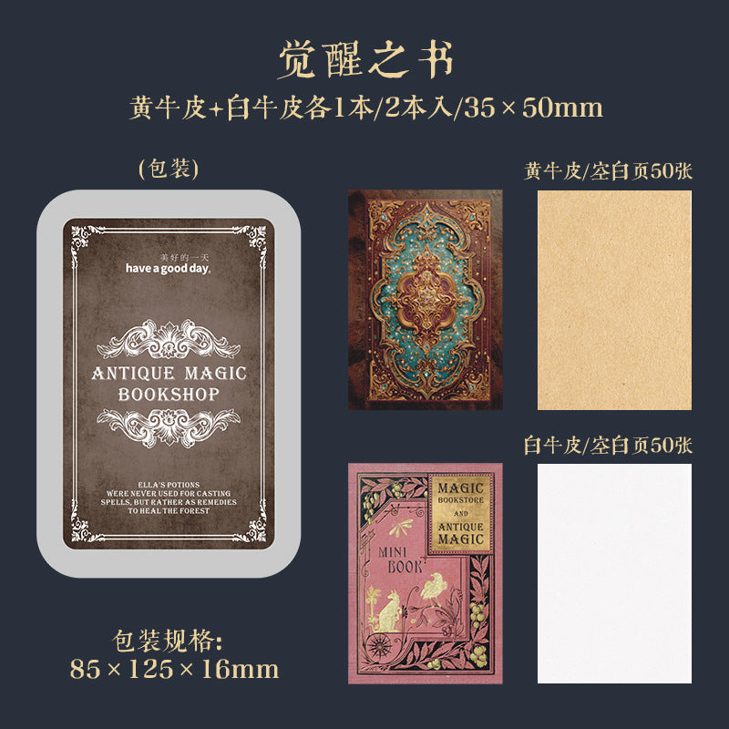 P-10 A Beautiful Day Set Small Book Material Book Antique Magic Bookstore Series 4Style