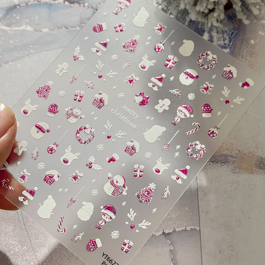 MINI-17 Starlight Foil Christmas Stickers
