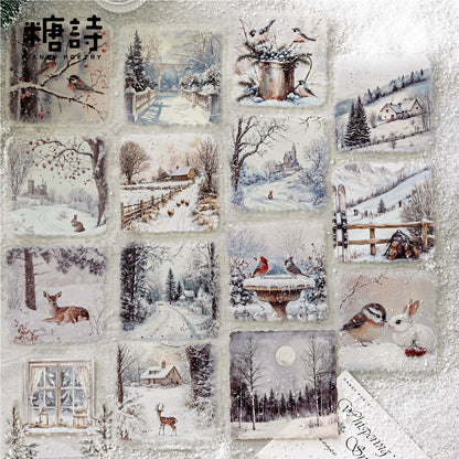 S-39  Large Size LandscapeSnow Poetry Series Winter Snow Scene 6Style