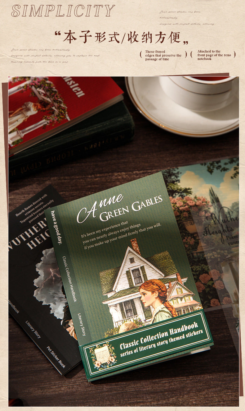 S-14 Masterpiece Collection Handbook Series Literary Story Theme Stickers 6Style