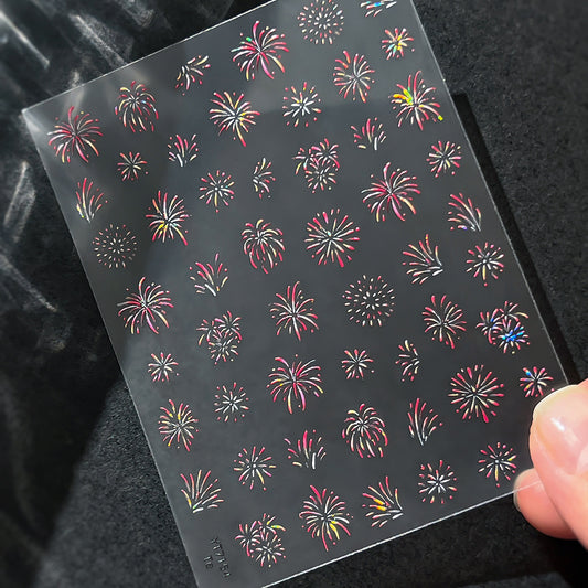 MINI-23Shell Light Gorgeous Fireworks  Stickers Splendid Fireworks New Year Hot-Selling Stickers