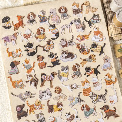 S-17 Velvet Embroidery  Keao Animal Sticker 6 Style