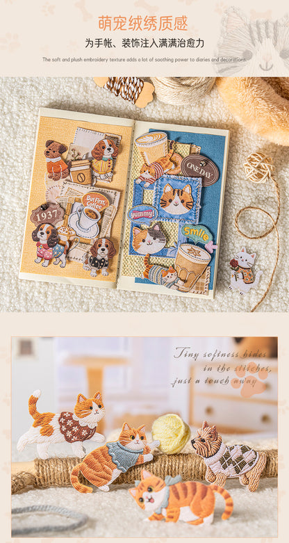 S-17 Velvet Embroidery  Keao Animal Sticker 6 Style