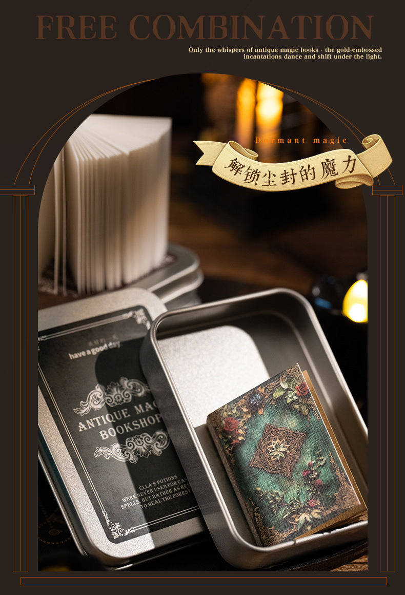 P-10 A Beautiful Day Set Small Book Material Book Antique Magic Bookstore Series 4Style