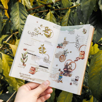 S-22 Coffee Transfer Sticker Hazy Coffee Fragrance Dream Series  6Style