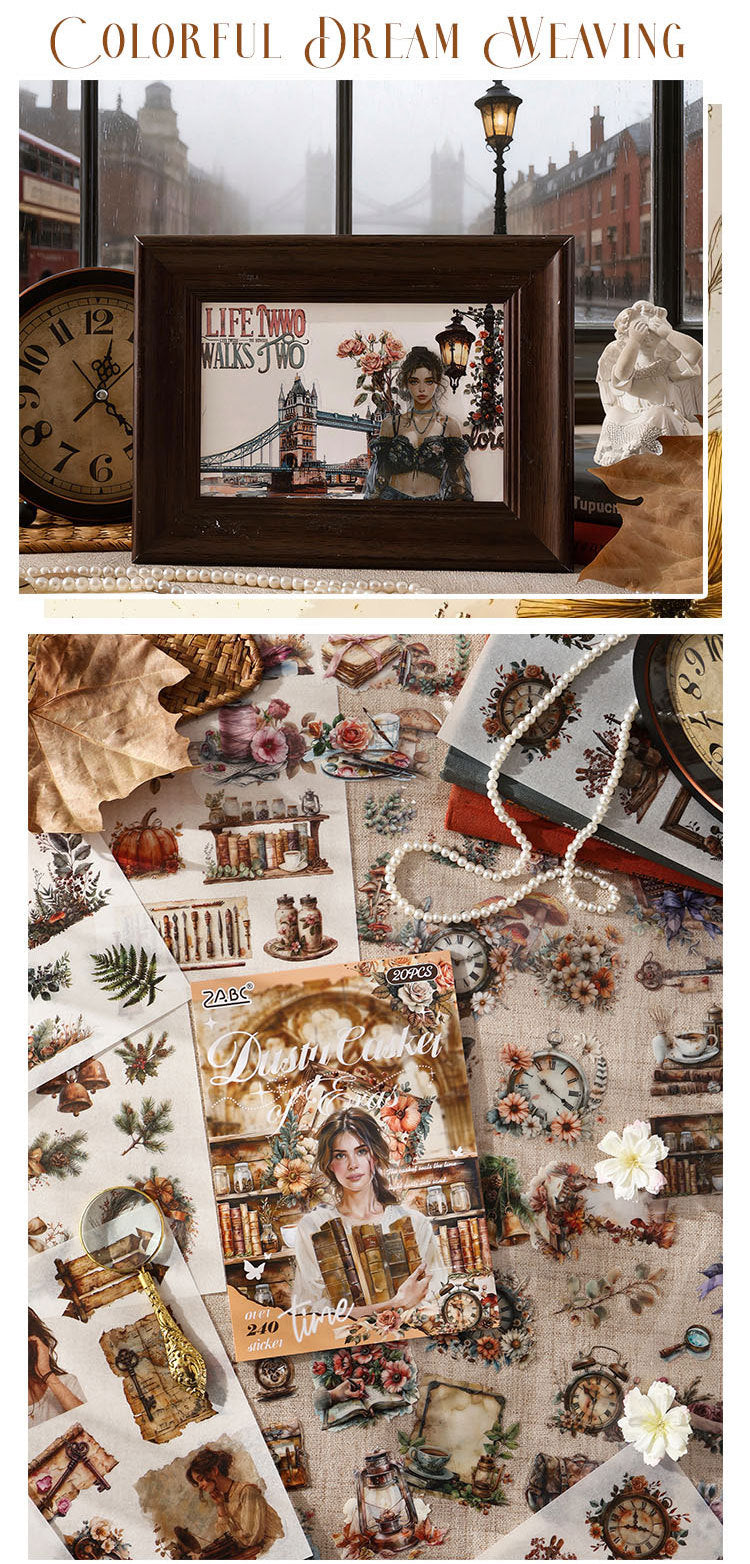 S-11 ZABC Cross-Border Honey Glaze Fragrance Series Sticker Book 8Style