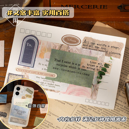 P-9 Old Time Literary Series English Poetry Material Book  4Style
