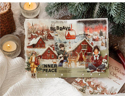 S-39  Large Size LandscapeSnow Poetry Series Winter Snow Scene 6Style