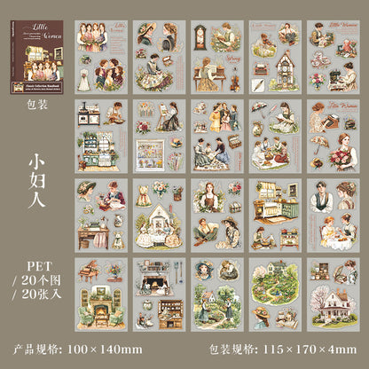 S-14 Masterpiece Collection Handbook Series Literary Story Theme Stickers 6Style