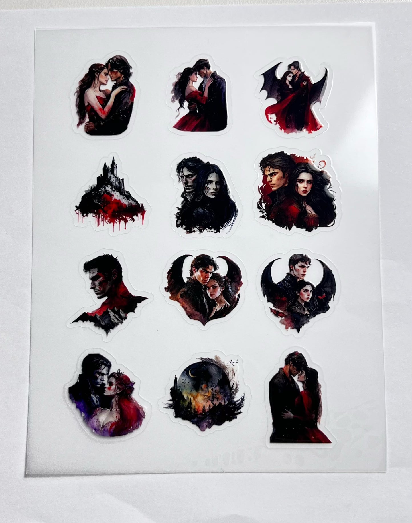 E-14 Embossed sticker