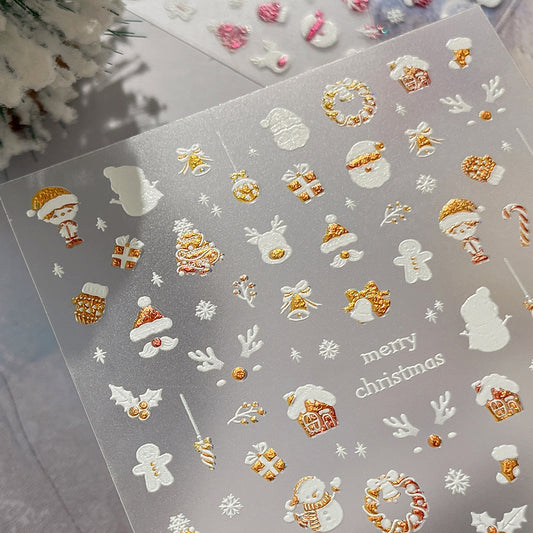 MINI-17 Starlight Foil Christmas Stickers
