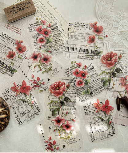 S-44  Kaleidoscope Notes Series Vintage Floral Landscaping Theme 6Style
