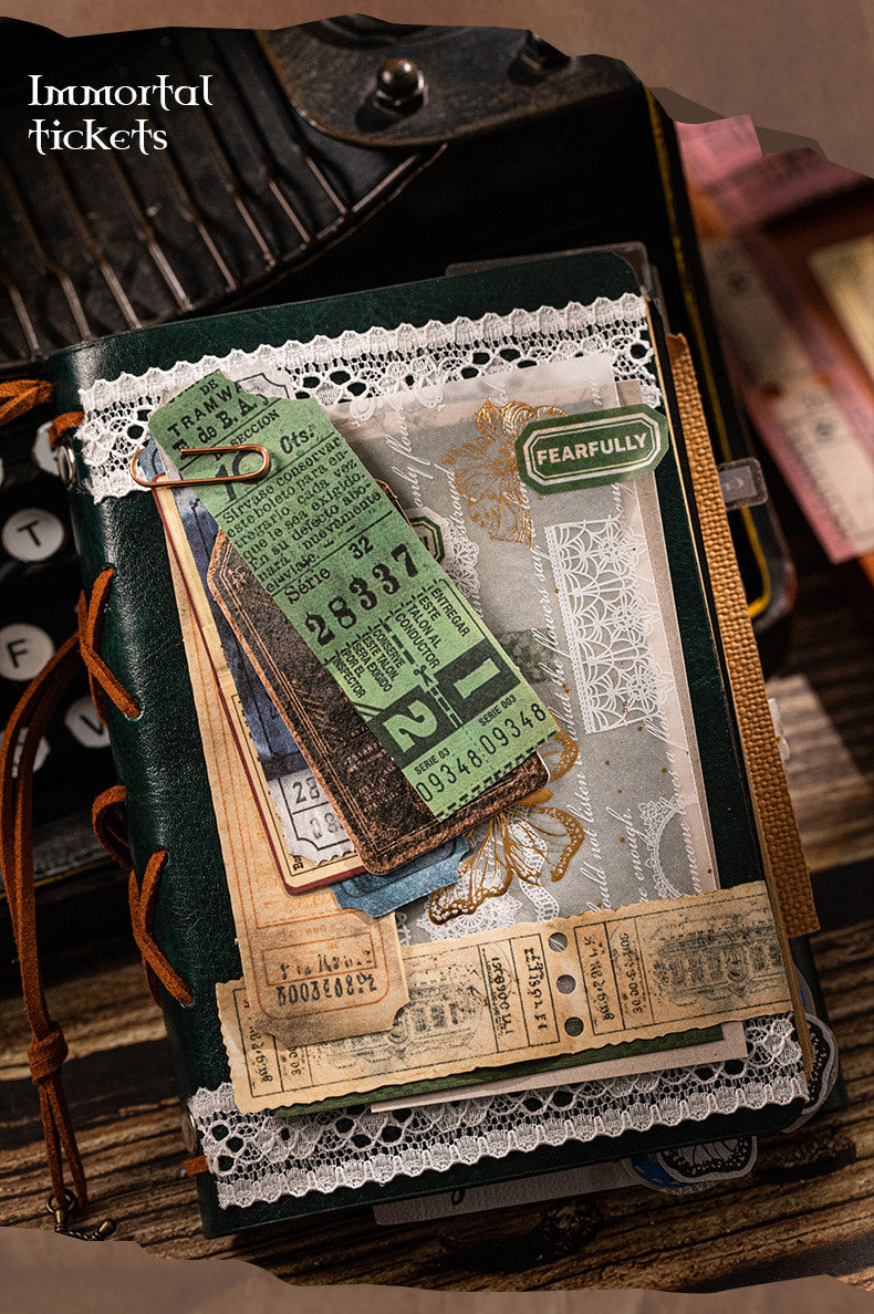 S-40  Retro Ticket Box Sticker Pack 6Style