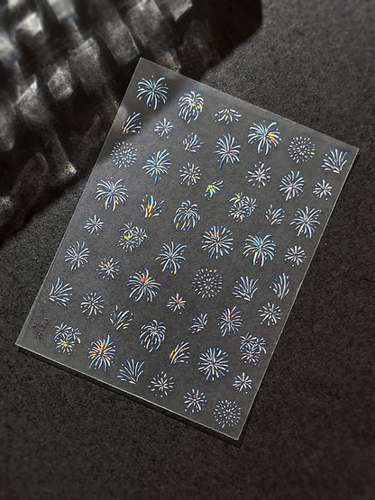 MINI-23Shell Light Gorgeous Fireworks  Stickers Splendid Fireworks New Year Hot-Selling Stickers