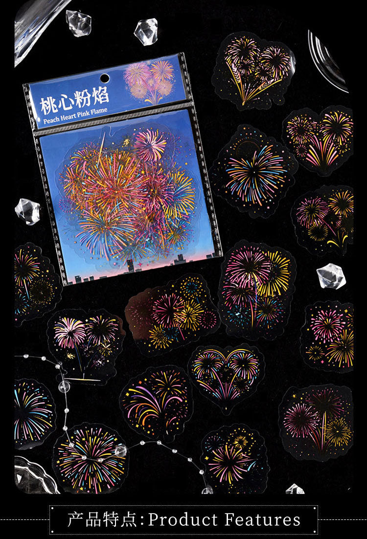 S-16 Dark Phantom PET Sticker package Gorgeous Fireworks Painting Series