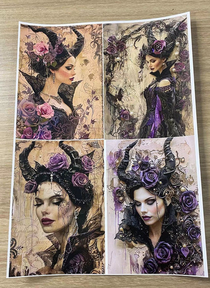 P-2Evil Queen Paper A4 size 9 pieces color laser paper