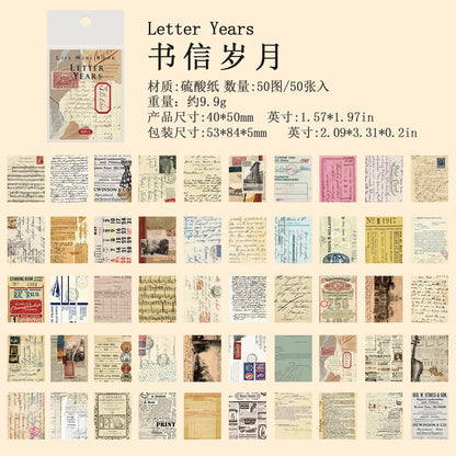 P-12 Ancient Forest Sulfuric Acid Paper Material Pack Life mini Book Series